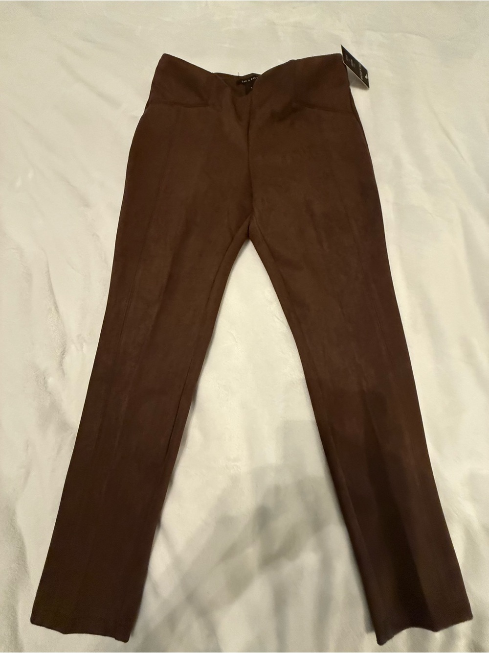 Women’s Brown Slim Sueded Dress Pants. NWT.